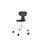 Stol Take sh 46-57 cm høy 5-kryss hjul medium hvit