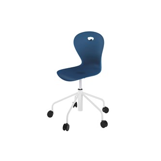 Stol Karoline sh 46-57 cm høy 5-kryss hjul medium hvit