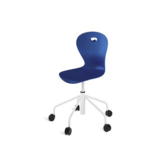 Stol Karoline sh 46-57 cm høy 5-kryss hjul large hvit