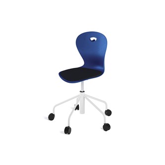 Stol Karoline sh 46-57 cm høy 5-kryss hjul large hvit