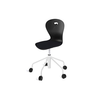 Stol Karoline sh 46-57 cm høy 5-kryss hjul medium hvit