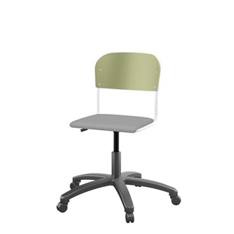 Stol Matte FSC 38/51 cm gas LS hvit