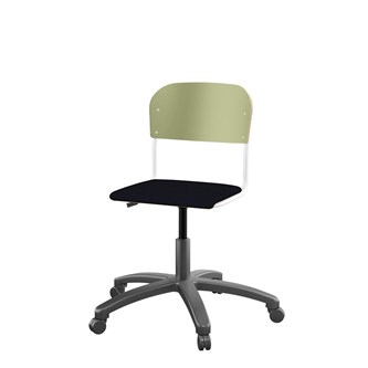 Stol Matte FSC 38/51 cm gas LS hvit