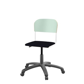 Stol Matte FSC 38/51 cm gas LS hvit