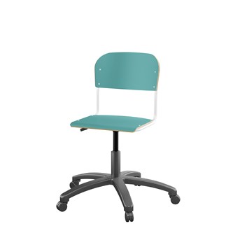 Stol Matte FSC 38/51 cm gas LS hvit