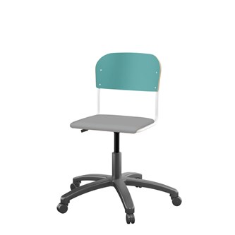 Stol Matte FSC 38/51 cm gas LS hvit