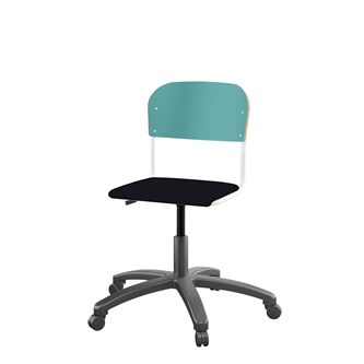 Stol Matte FSC 38/51 cm gas LS hvit