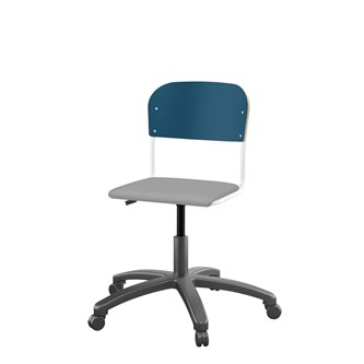 Stol Matte FSC 38/51 cm gas LS hvit