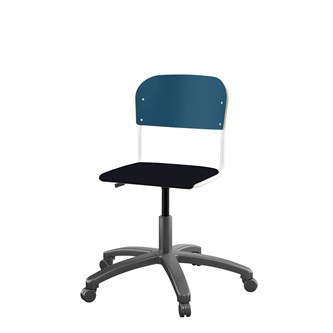 Stol Matte FSC 38/51 cm gas LS hvit