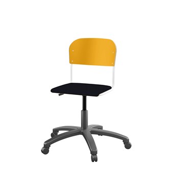 Stol Matte FSC 38/51 cm gas LS hvit