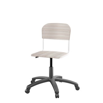 Stol Matte FSC 38/51 cm gas LS hvit