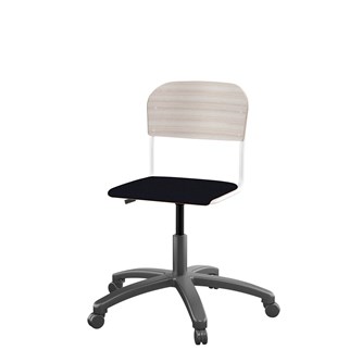 Stol Matte FSC 38/51 cm gas LS hvit