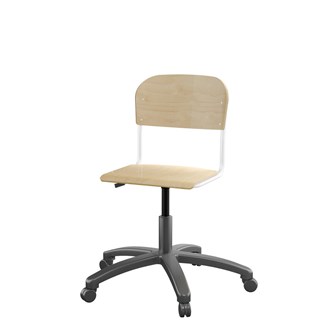 Stol Matte FSC 38/51 cm gas LS hvit