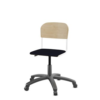 Stol Matte FSC 38/51 cm gas LS hvit