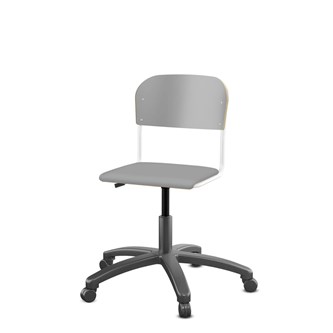 Stol Matte FSC 38/51 cm gas LS hvit