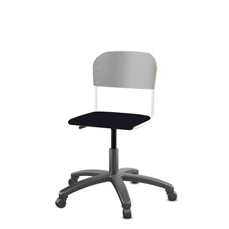Stol Matte FSC 38/51 cm gas LS hvit