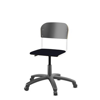 Stol Matte FSC 38/51 cm gas LS hvit