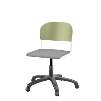 Stol Matte FSC 38/51 cm gas SS hvit