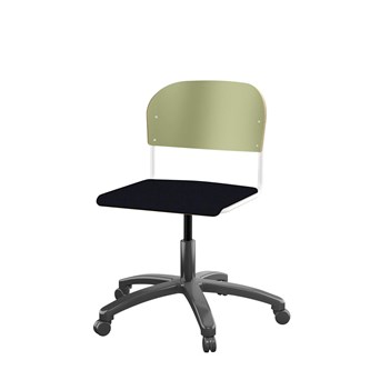 Stol Matte FSC 38/51 cm gas SS hvit