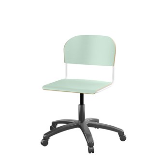 Stol Matte FSC 38/51 cm gas SS hvit