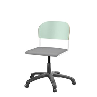 Stol Matte FSC 38/51 cm gas SS hvit