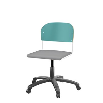 Stol Matte FSC 38/51 cm gas SS hvit