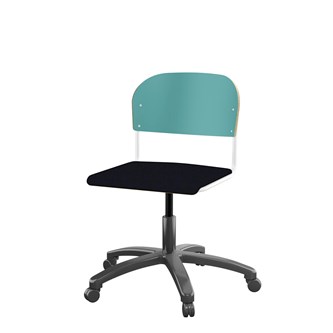 Stol Matte FSC 38/51 cm gas SS hvit