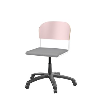 Stol Matte FSC 38/51 cm gas SS hvit