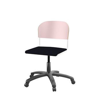 Stol Matte FSC 38/51 cm gas SS hvit