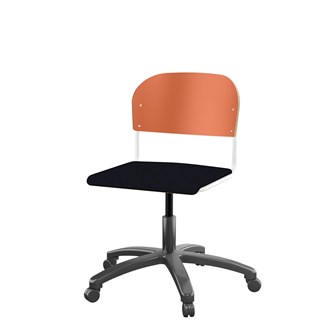 Stol Matte FSC 38/51 cm gas SS hvit