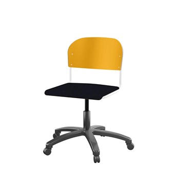 Stol Matte FSC 38/51 cm gas SS hvit