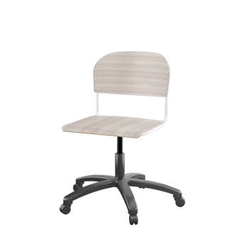 Stol Matte FSC 38/51 cm gas SS hvit