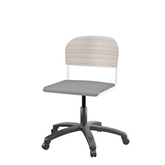 Stol Matte FSC 38/51 cm gas SS hvit