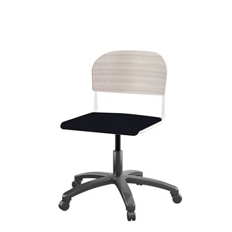 Stol Matte FSC 38/51 cm gas SS hvit