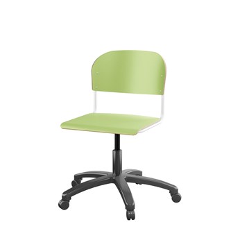 Stol Matte FSC 38/51 cm gas SS hvit