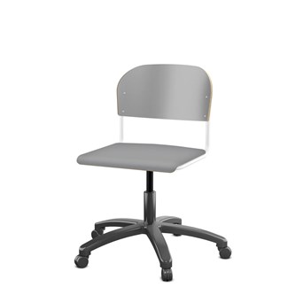 Stol Matte FSC 38/51 cm gas SS hvit