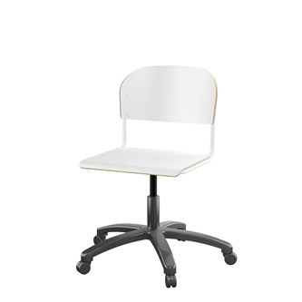 Stol Matte FSC 38/51 cm gas SS hvit