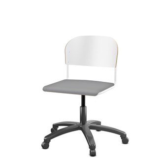 Stol Matte FSC 38/51 cm gas SS hvit