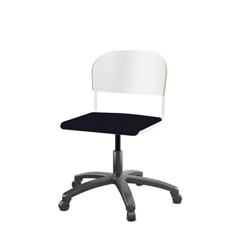 Stol Matte FSC 38/51 cm gas SS hvit