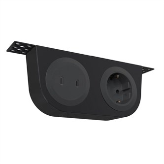 Powerdot med 1 stikkontakt + 2 USB-C