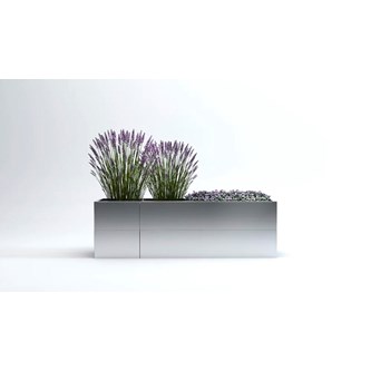 Plantekasse i stål 160x40x50 cm