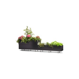 Plantekasse i stål 240x40 H50 cm