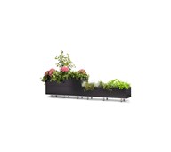 Plantekasse i stål 240x40 H50 cm