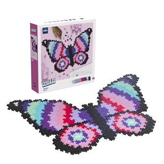 PLUS-PLUS MINI puzzle by numbers sommerfugl