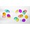 Taktile skjell transparente 72 stk