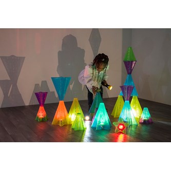 Sensoriske kjegler transparente farger