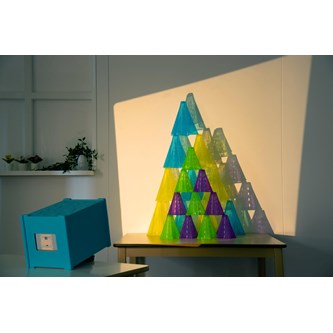 Sensoriske kjegler transparente farger