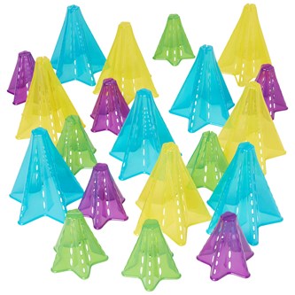 Sensoriske kjegler transparente farger