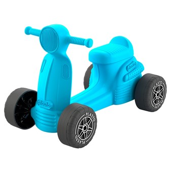 Scooter med stille hjul