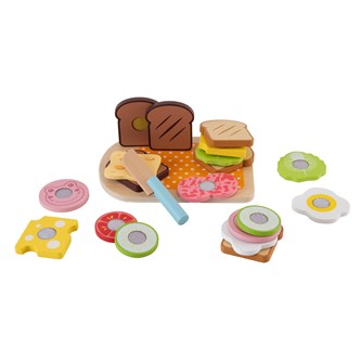 Lekemat av tre Brød og pålegg delbart